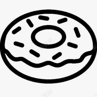 食品油炸圈饼图标图标
