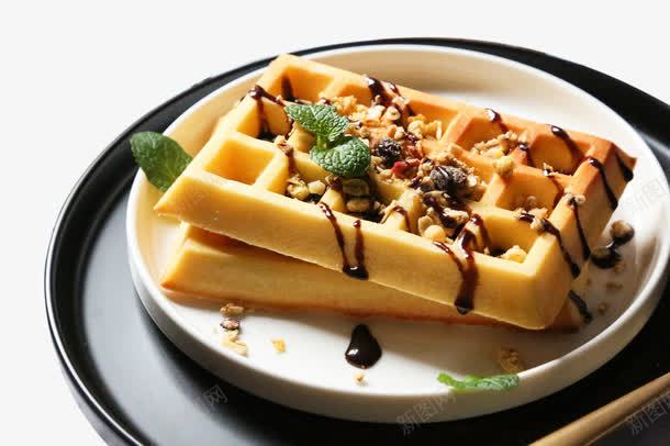 巧克力华夫饼png免抠素材_新图网 https://ixintu.com waffle 下午茶 华夫饼 甜品 美食