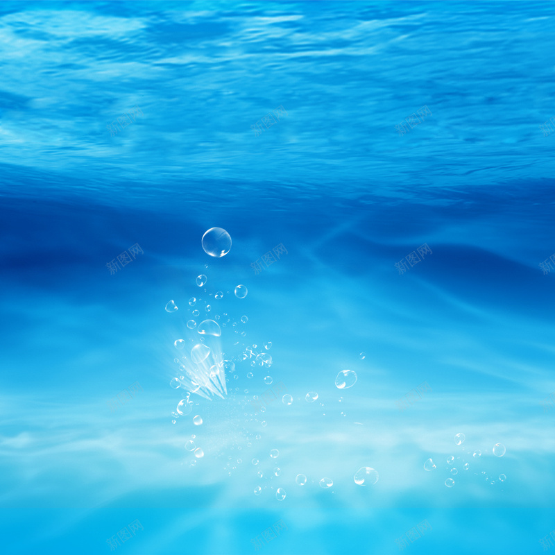 蓝色海洋模板jpg设计背景_新图网 https://ixintu.com 主图 大海 小清新 文艺 模板 海洋 简约 素材 蓝色