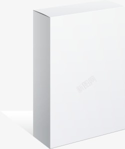 白色包装盒矢量图素材