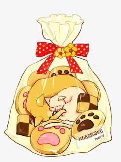 卡通奶冻猫咪饼干高清图片