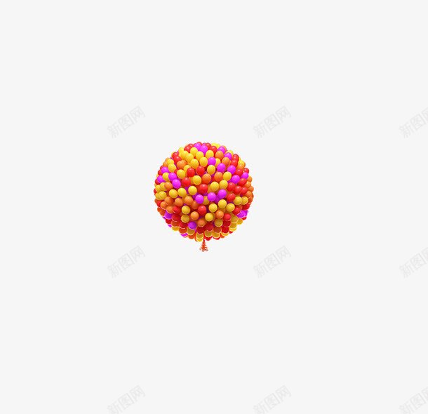 一堆漂浮气球png免抠素材_新图网 https://ixintu.com 气球 漂浮气球 热闹 红色