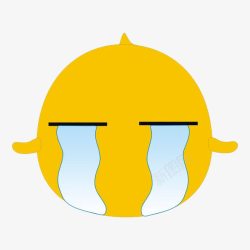 哭泣emoji大哭大黄脸高清图片