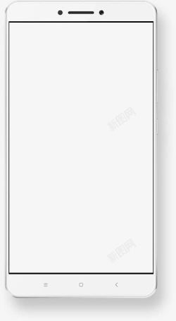 手机白色屏幕模板素材