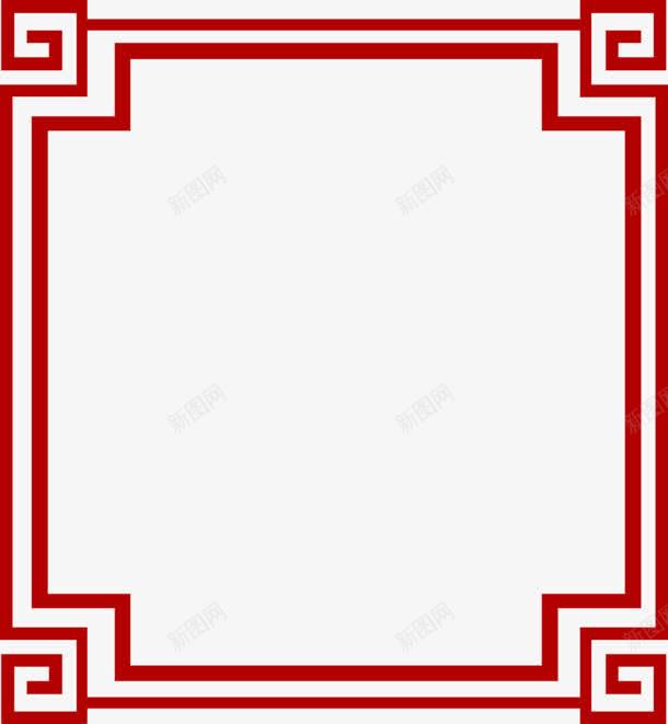 边框古风红色png免抠素材_新图网 https://ixintu.com 古风 红色 边框