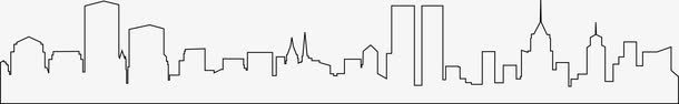 手绘城市线框图图标png_新图网 https://ixintu.com 城市 城市建筑图 城市线框 建筑 手绘城市图 曲线 线条 线绘 边框 都市