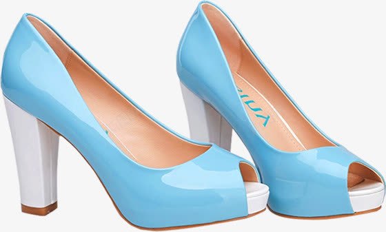 蓝色女士高跟鞋海报png免抠素材_新图网 https://ixintu.com 女士 海报 蓝色 高跟鞋