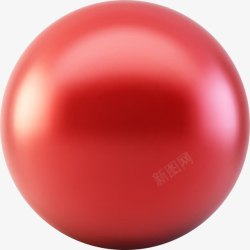 皮球PNG红色气球高清图片