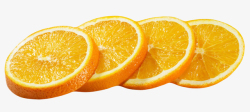 橙色香甜水果奉节脐橙片实物素材