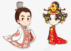 中国古代君王情侣头像素材