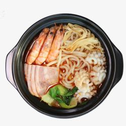 美味米线海鲜砂锅米线高清图片