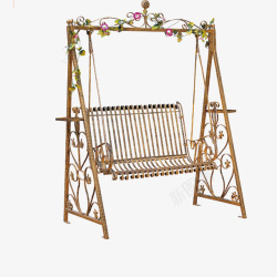 椅子装饰素材花园摇椅高清图片