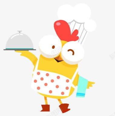 厨师小鸡png免抠素材_新图网 https://ixintu.com Q版小黄鸡 卡通 厨师 小黄鸡