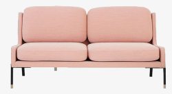 家居家具粉色双人沙发素材