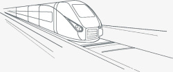 运输交通工具简笔画地铁高清图片