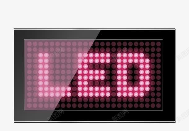 LED屏幕png免抠素材_新图网 https://ixintu.com LED屏幕 字母 电子 白字 黑色