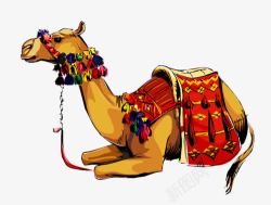 手绘骆驼坐骑素材