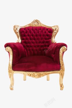 欧美椅子欧式红色沙发高清图片