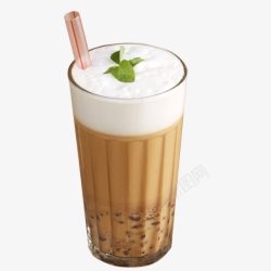 饮料红茶奶盖奶茶店饮料奶盖奶茶高清图片