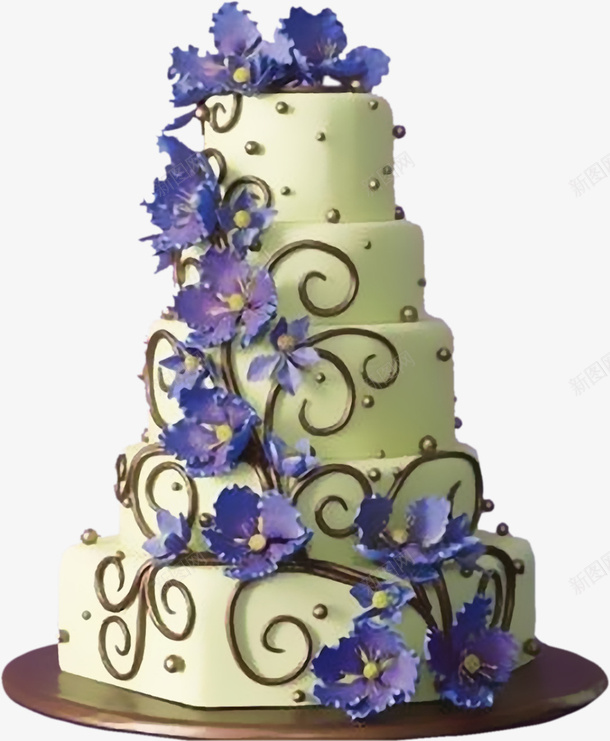 五层蛋糕png免抠素材_新图网 https://ixintu.com 婚礼蛋糕 点心 甜品 甜点 花卉 蛋糕