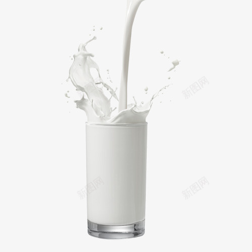牛奶玻璃杯倒奶花png免抠素材_新图网 https://ixintu.com 倒 奶花 牛奶 玻璃杯