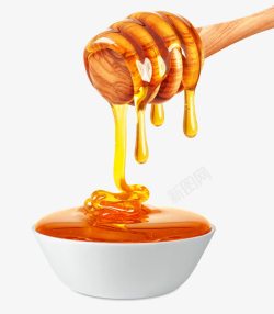 人物美食美味的蜂蜜甜品高清图片