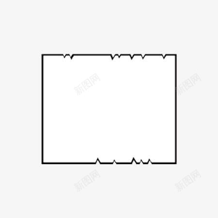 商用对话框png免抠素材_新图网 https://ixintu.com 商业 提示框 文本框 矩形提示框 矩形框 边框 黑色