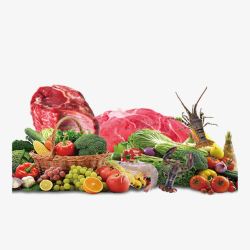 蔬菜宣传水果肉类高清图片