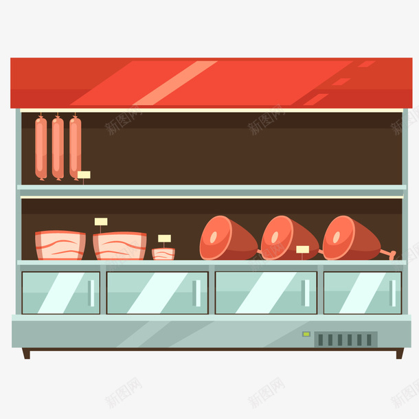 超市购物冷冻柜图标png_新图网 https://ixintu.com 冰箱 冷冻冷藏 冷冻柜 卡通商品柜 卡通图标 图形 手绘卡通 标志 简约的 设计 货架 购物车 超市 超市购物