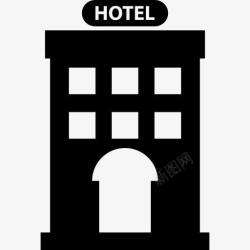 多层公寓建筑酒店图标高清图片