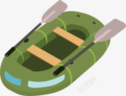 气垫船绿色野外船高清图片