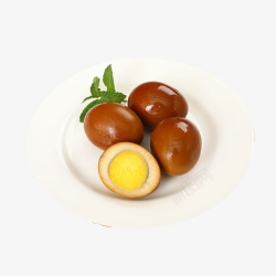 打包快餐实物产品实物鲜香卤制品卤鸡蛋高清图片