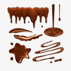巧克力液体喷溅片喷溅巧克力高清图片