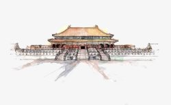 台阶中国古建筑高清图片