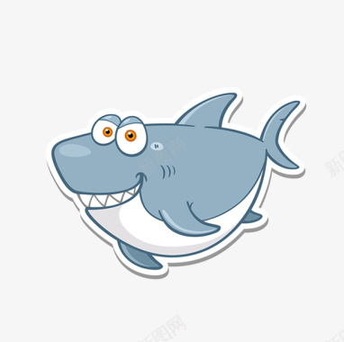 一只鲨鱼图标图标