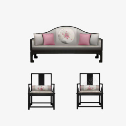 典雅椅子实物复古典雅的沙发高清图片