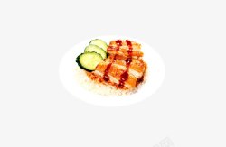 韩国菜单特色鸡肉饭高清图片