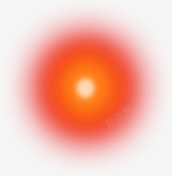 圆形太阳太阳圆形光晕发光高光炫光红色高清图片