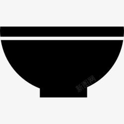 碗黑厨房里的碗图标高清图片