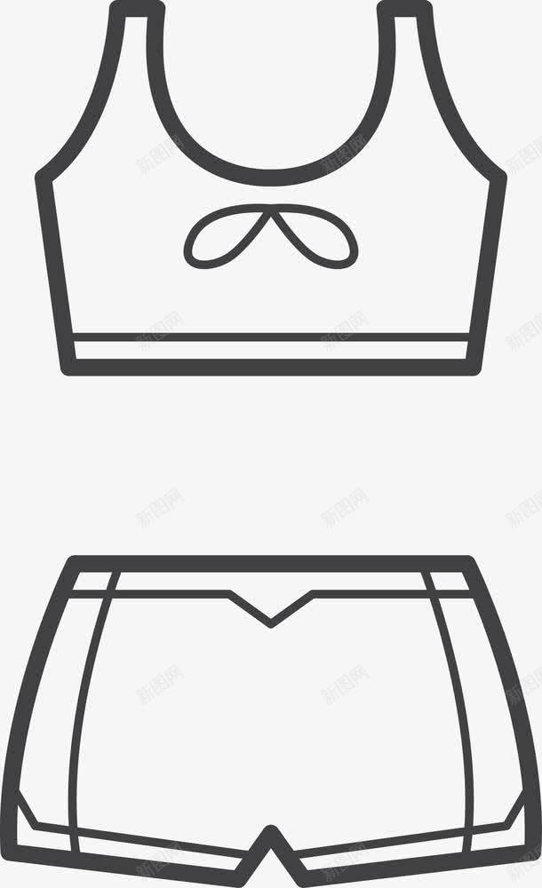 运动装套装png免抠素材_新图网 https://ixintu.com am 内衣 女士内衣 女装 手绘 文胸 日系超萌简笔画 简笔画 背心 胸罩 运动内衣 运动文胸 运动服饰