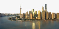 城市黄昏上海建筑高清图片