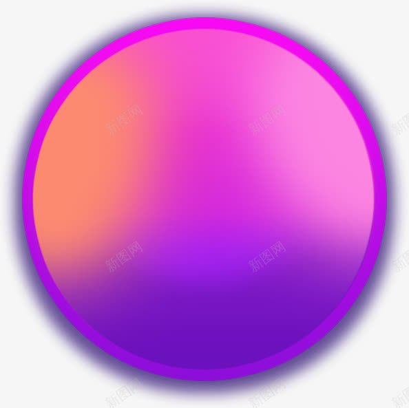 紫色圆圈png免抠素材_新图网 https://ixintu.com 圆形按钮 按钮 按钮元素 文字底板 渐变色 紫色泡泡 紫色渐变色
