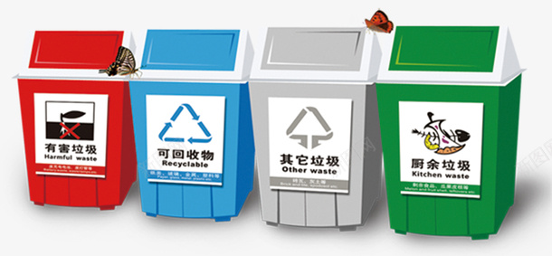 卡通垃圾分类环保回收箱png免抠素材_新图网 https://ixintu.com 公益 卡通 回收箱 垃圾分类 彩色 环保 节能