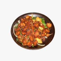 红油铁锅鸡肉土豆炖鸡铁锅炖鸡高清图片