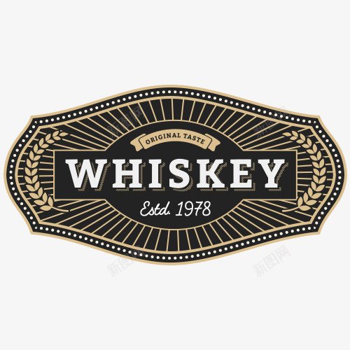 WHISKEY欧式边框矢量图eps免抠素材_新图网 https://ixintu.com EPS 欧式边框 英文 矢量图