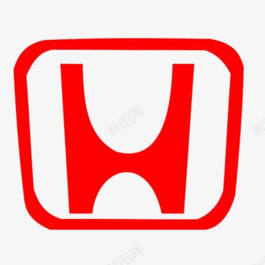 红色简约装饰东风本田logo图标图标