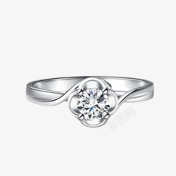 950芭法娜花语钻石戒指高清图片