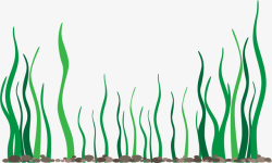 扭动海鳗绿色清新扭动海草高清图片