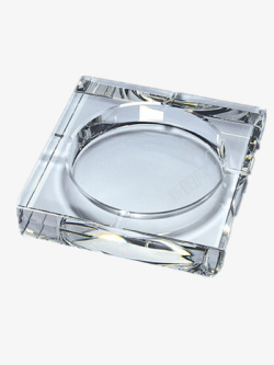 玻璃烟灰缸透明玻璃钢烟灰缸高清图片