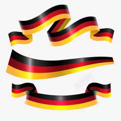 足球和丝带德国国旗高清图片